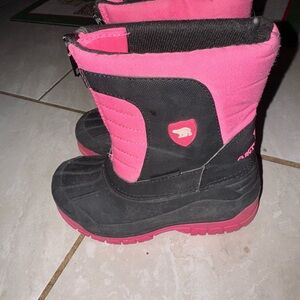 Kids Pink and Black Boots